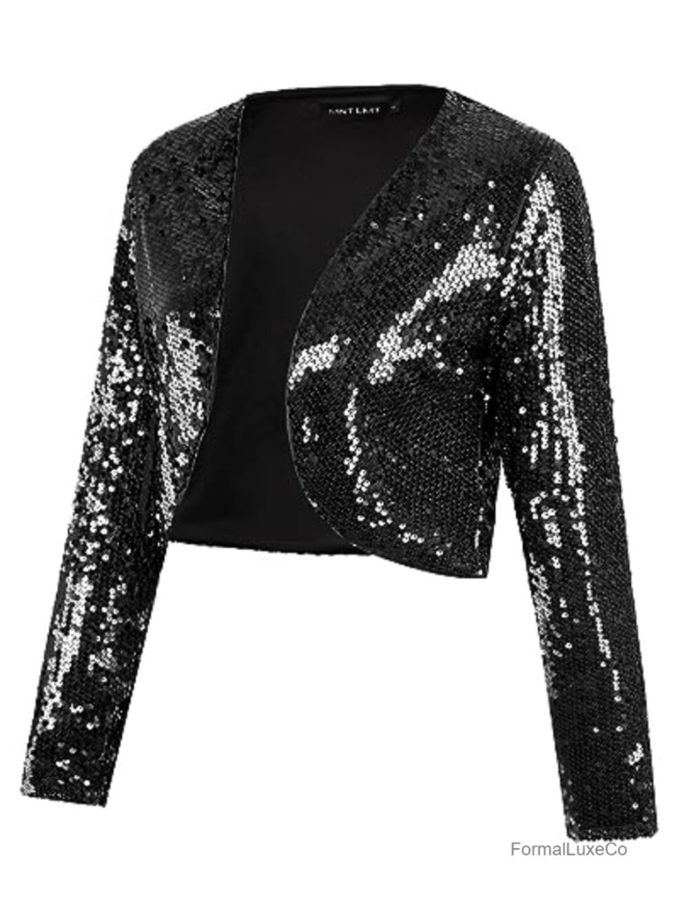 Sequin Shrug Bolero Long Sleeve Sparkly Party Cardigan